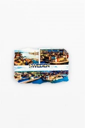 İsveç Stockholm Temalı Fresco Magnet thumbnail 2