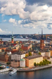 İsveç Stockholm Temalı Fresco Magnet thumbnail 4