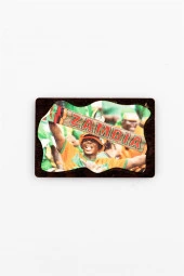 Zambiya Temalı Deri Magnet Ahşap Tabaka thumbnail 2