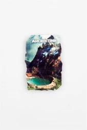 Arjantin Krater Gölü Fresco Magnet thumbnail 2