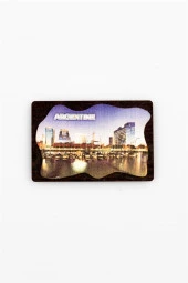 Arjantin Temalı Deri Magnet Ahşap Tabaka thumbnail 2