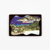 Seyşeller Temalı Deri Magnet Ahşap Tabaka thumbnail 1