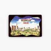 Kenya Temalı Deri Magnet Ahşap Tabaka thumbnail 1