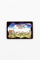 Kenya Temalı Deri Magnet Ahşap Tabaka thumbnail 2