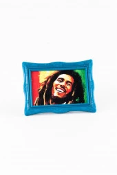 Jamaika Bob Marley Ayaklı Çerçeveli Magnet thumbnail 4