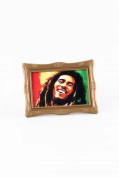 Jamaika Bob Marley Ayaklı Çerçeveli Magnet thumbnail 5
