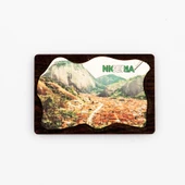 Nijerya Temalı Deri Magnet Ahşap Tabaka thumbnail 1