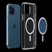 İphone 12 Pro Max Dayanıklı Manyetik Şeffaf Kılıf (MagSafe Uyumlu) - 7