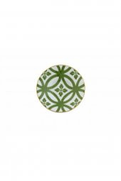 Porland Morocco Yeşil Desen Ergonomik Çay Tabağı 12cm 04AP021483 - 1