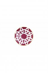 Porland Morocco Fuşya Desen Ergonomik Çay Tabağı 12cm 04AP021491 - 1