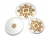 Porland Arabesque Turuncu Desen Servis Sunum Seti - 1