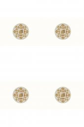 Porland Arabesque Desen Mini Kase 10cm 4lü - 1