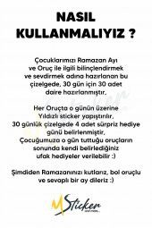 Çocuklar İçin Oruç Çizelgesi - Ramazan Ayı Oruç Çizelgesi - Oruç Takibi - 4