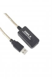 15 Metre Extension Usb Uzatma Kablosu Dişi Erkek USB 2.0 AM-FM - 1