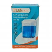FloSoft Sıvı Sabunluk ve Şampuan Makinası Şeffaf Renk 500 ML Hacimli - 1