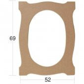 AY168 Ayna Çerçevesi, Ham Ahşap Mdf Çerçeve - 1