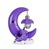 Unicorn Ay Masa Gece Lambası Unicorn Işıklı Biblo Mor - 1