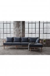 Olympos Lacivert Üçlü Sağ Köşe Koltuk - 1