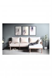 Olympos Beyaz İkili Sağ Köşe Koltuk - 1