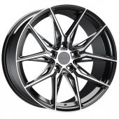Marseille ARC-19177-11 8.5x19"-5x112 ET35 73.1 Black Diamond Jant (4 Adet) - 1