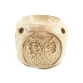 Buhurdanlık Dört Köşeli Baykuş Görünümlü Bej thumbnail 2