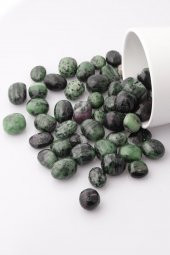 Anyolit Doğal Taş Tamburlanmış Parça - Tımbıl - 1