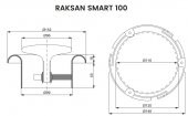 AFS 100 Smart Pvc Gemici Anemostad Raksan 152 x Q 99 mm ABS Plastik AGMair Agm Havalandırma - 4
