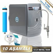 Piksel Aqua 10 Aşamalı Pompalı Filmtec Mebranlı Kapalı Kasa Su Arıtma Cihazı(PKS-0078) - 1