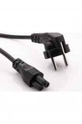 gürcantech Power Kablosu Laptop Pc Bilgisayar Notebook Adaptör Yonca Kablo Güç Kablosu Yonca Şeklinde 1,5 Metre - 1