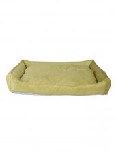 Yıkanabilir Kumaş Konforlu Kedi Köpek Yatağı Sarı Medium 65x45 - 3