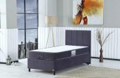 İpek Mobilya Alto Set ( Baza + Başlık + Yatak ) Renk ANTRASİT 90x190 - 1