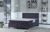 İpek Mobilya Alto Set ( Baza + Başlık + Yatak ) Renk ANTRASİT 140x200 - 1