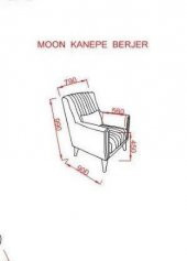 İpek Mobilya Moon Tekli Berjer ( Mavi ) - 2