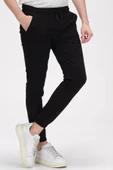 Erkek Slim Fit Paçası ve Beli Lastikli Pamuklu Jogger Pantolon - 7