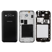 Samsung Galaxy J2 J200 Kasa Kapak Set - Siyah - 1