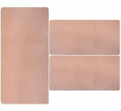 My Evilla Modern Dekoratif Halı Jel Kaymaz Taban Pembe Yatak Odası Seti - 3