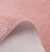 My Evilla Modern Dekoratif Halı Jel Kaymaz Taban Pembe Yatak Odası Seti - 5