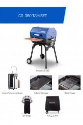 Guruss Tam Set Cg-050 Kömürlü Mangal - Gece Mavisi - 1