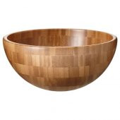 Bambu Servis Kasesi Ölçü 20 Cm IKEA Bambu Kase-Adet - 1