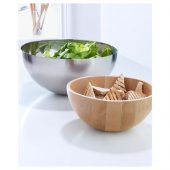 Bambu Servis Kasesi Ölçü 20 Cm IKEA Bambu Kase-Adet - 2