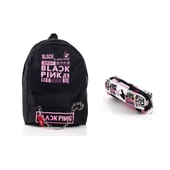Blackpink Piercing Zincirli Sırt Okul Çantası Ve Kalemlik Set - 1