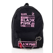 Blackpink Piercing Zincirli Sırt Okul Çantası Ve Kalemlik Set - 2