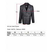 Martell Siyah Fit Blazer Hakiki Deri Ceket Erkek - 3