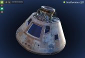 Apollo 11 Komut Modülü (Smithsonian) Plastik Aparat - 1