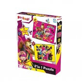 MS7579 Laço Kids Maşa ile Koca Ayı 2 Puzzle 1 Kutuda / 35+60 Parça Puzzle - 1