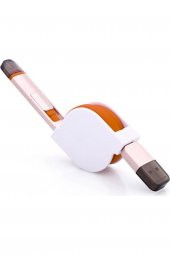 go smart Go Mobile Makaralı Usb Kablo - Micro Ve Iphone Çift Uçlu Lightning - 1