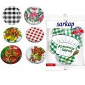 Sarkap Sarkap Hijyenik Paketli 10 Adet Kavanoz Kapağı KARIŞIK DESEN Gönderimli - 2