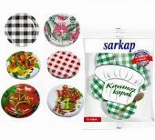 Sarkap 3 Paket 10lu Hijyenik Poşetli Kavanoz Kapağı Seti 82 mm KARIŞIK GÖNDERİM - 1