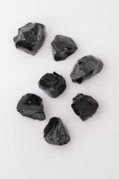 Obsidyen Doğal Taş Ham Parça - 1