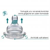 Mamajoo 0 BPA Silikon Biberon Emziği İkili XL No.4 Yoğun Akış - 3